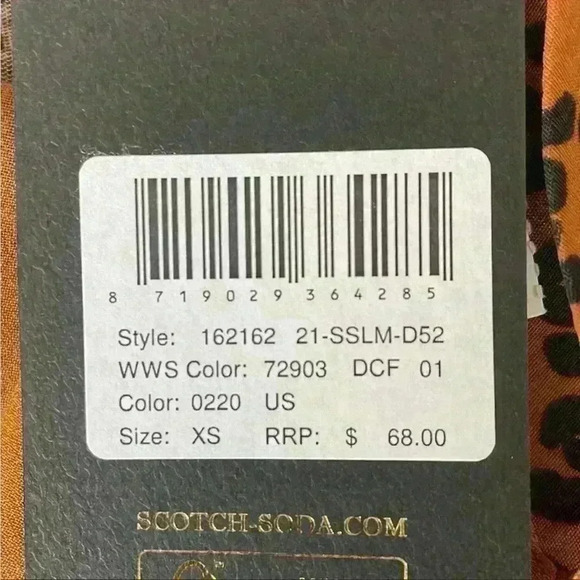 Scotch & Soda V-Neck Jersey Tank Size XS NWT - Picture 8 of 9